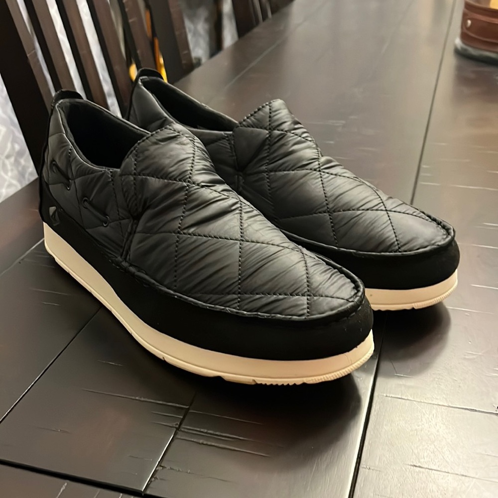 Sperry Moc Sider Nylon Quilted indoor outdoor Shoes slip on new Mens Size 12